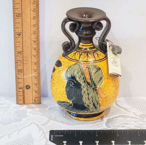 Greek Goddess 5.5 art pottery jug museum Copy 400 BC - Picture 8 of 13